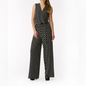 IVONNE black & white Polka dot jumpsuit- nice! Size small/CH